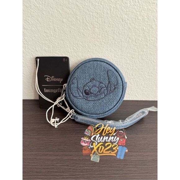 Loungefly Disney Lilo & Stitch Denim Stitch Coin Purse - Picture 1 of 4